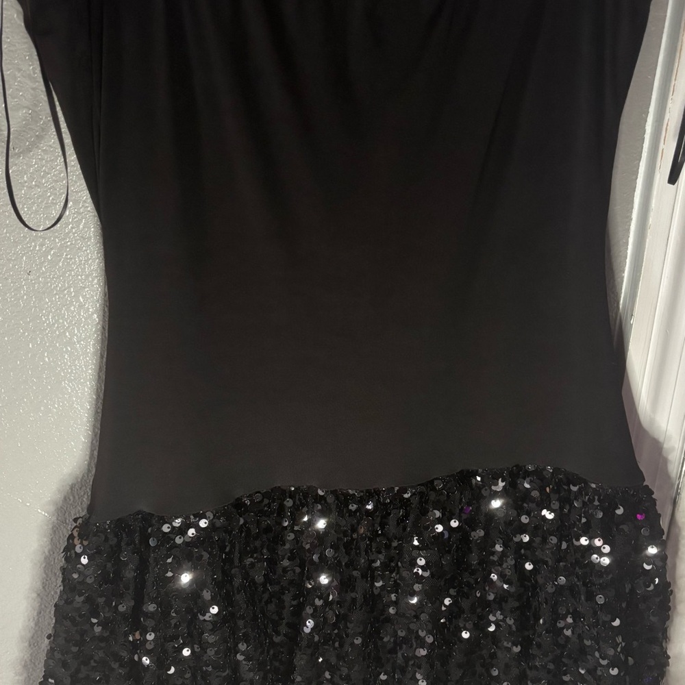 Black Sequin Dress